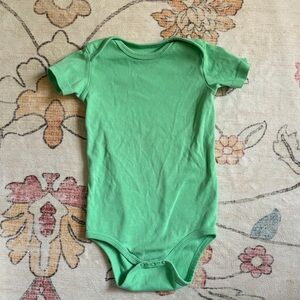 Primary Clover Green Organic Babysuit